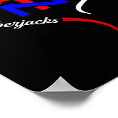 North Tonawanda Lumberjacks Logo Halbherz Poster (Ecke)