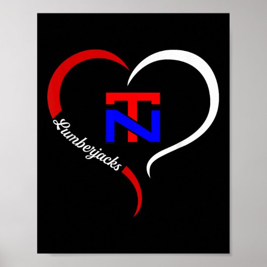 North Tonawanda Lumberjacks Logo Halbherz Poster (Vorne)