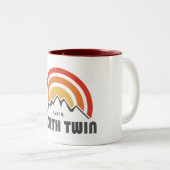 North Twin Mountain New Hampshire Zweifarbige Tasse (VorderseiteRechts)