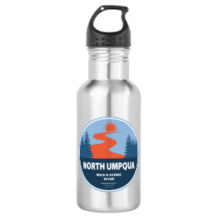 North Umpqua Wild und Scenic River Oregon Edelstahlflasche