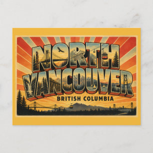 North Vancouver BC Mountain Gateway Postkarte
