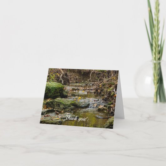 North Week Creek Landschaft Danke Karte (Vorderseite)