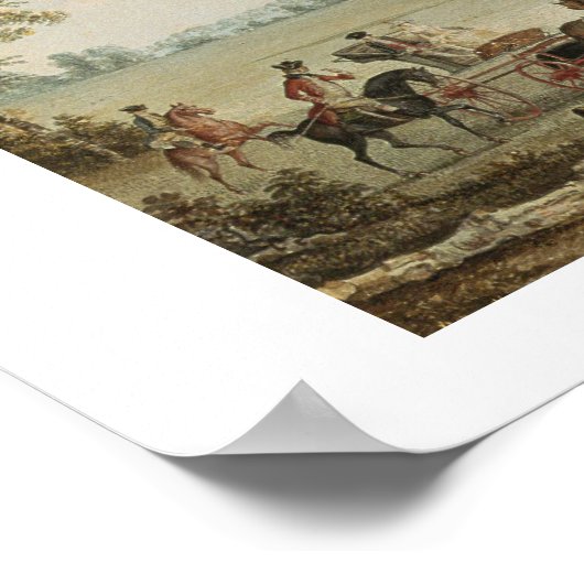 North West View Wakefield Lodge in Whittlebury Poster (Ecke)