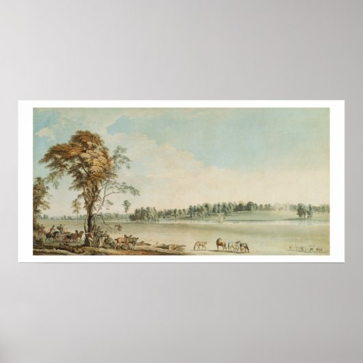 North West View Wakefield Lodge in Whittlebury Poster (Vorne)