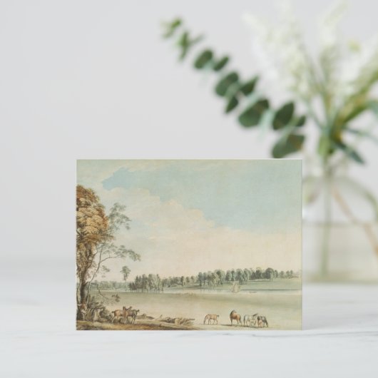 North West View Wakefield Lodge in Whittlebury Postkarte (Stehend Vorderseite)