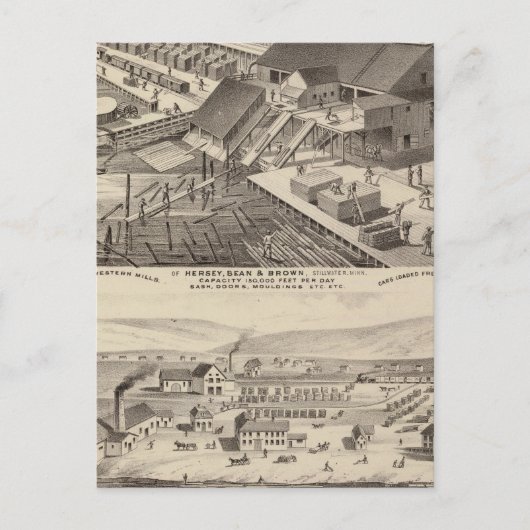 North Western Mills of Hersey, Minnesota Postkarte (Vorderseite)