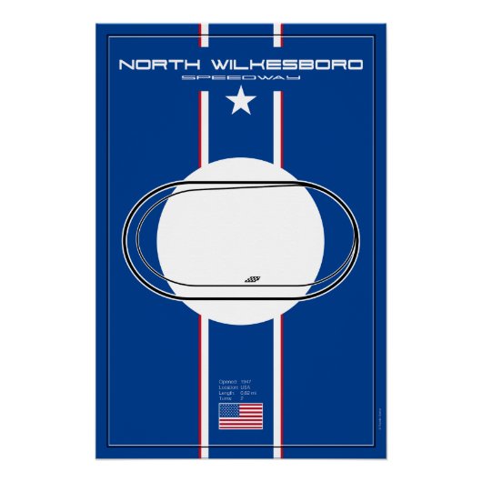 North Wilkesboro Speedway Poster (Vorderseite)