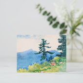 North Woods Club, Adirondacks, berühmte Malerei, Postkarte (Stehend Vorderseite)