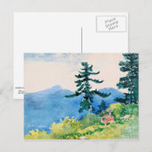 North Woods Club, Adirondacks, berühmte Malerei, Postkarte (Vorne/Hinten)