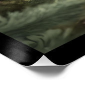 North Woods Little Black Bar Cub Glossy Poster (Ecke)