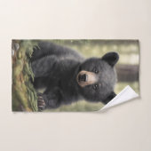North Woods Little Black Bar Cub Handtuch Badhandtuch Set (Handtuch)