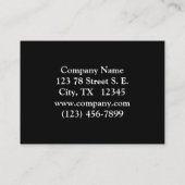 North Woods Little Black Bear Cub Business Card Visitenkarte (Rückseite)