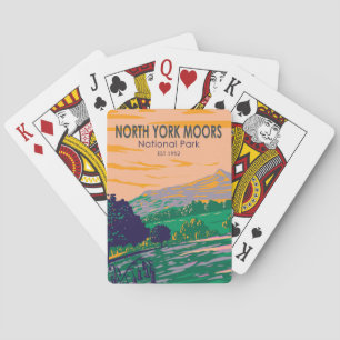 North York Moors Nationalpark England Vintage Spielkarten