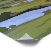 Northala Fields London Reiseplakat Poster (Ecke)