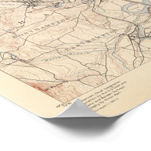 Northampton, Massachusetts Poster (Ecke)