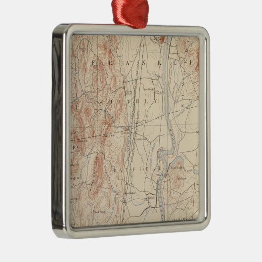 Northampton, Massachusetts Silbernes Ornament (Rechts)