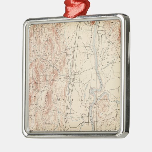 Northampton, Massachusetts Silbernes Ornament (Links)