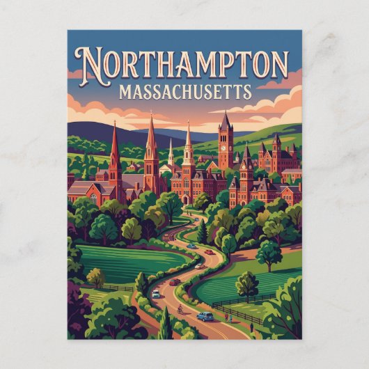 Northampton USA Postkarte (Vorderseite)
