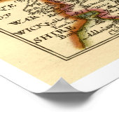 Northamptonshire Landkreis England Antiquarian Map Poster (Ecke)