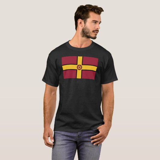 Northamptonshire Landkreis Fahnengland vereintes K T-Shirt (Vorne ganz)