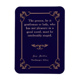 Northanger Abbey Jane Austen Regency Book Quote Magnet
