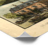 Northborough Mass. 1887 Antique Panoramabalkarte Poster (Ecke)