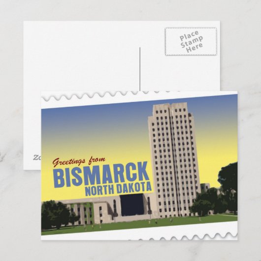 northdakota_front postkarte (Vorne/Hinten)