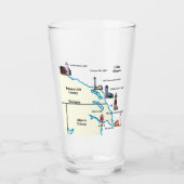 Northeast Lower Michigan Lighthouse Glas (Vorderseite)