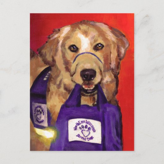 Northeast Wisconsin Service Dogs Postkarte (Vorderseite)