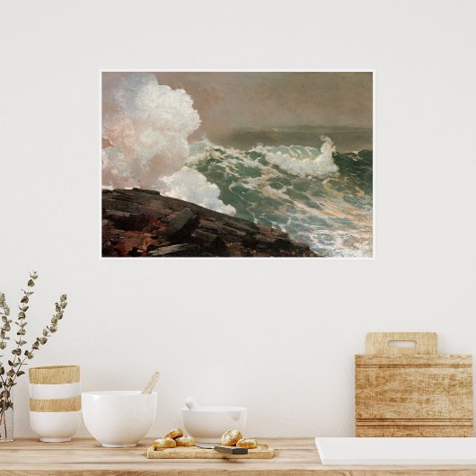 Northeaster, 1895 Winslow Homer Poster (Küche)