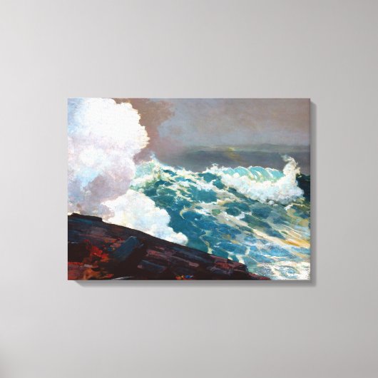 Northeaster von Winslow Homer 1895 Leinwanddruck (Vorderseite)