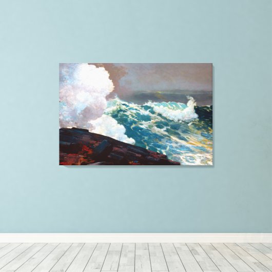 Northeaster von Winslow Homer 1895 Leinwanddruck (Insitu (Holzboden))