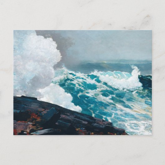 Northeaster Winslow Homer Postcard Postkarte (Vorderseite)