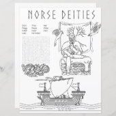 Northeities Pagan Coloring & Activity Sheet (Vorne/Hinten)