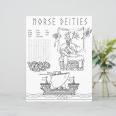 Northeities Pagan Coloring & Activity Sheet (Stehend Vorderseite)