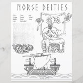 Northeities Pagan Coloring & Activity Sheet (Vorderseite)
