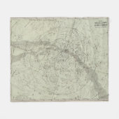 Norther-Himmelskarte Fleecedecke (Vorderseite (Horizontal))