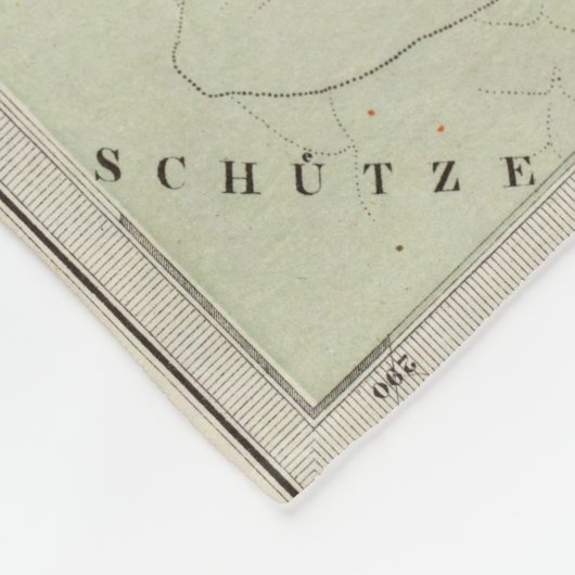 Norther-Himmelskarte Fleecedecke (Ecke)