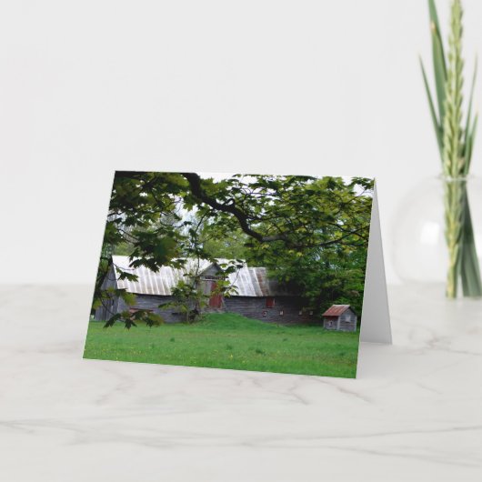 "Northern Barn" ist ein altes, überwuchertes Bauer Karte (Vorderseite)