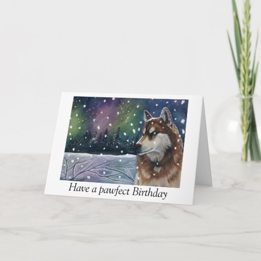 Northern Birthday Card Karte (Vorderseite)