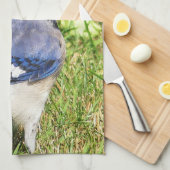 Northern Blue Jay Geschirrtuch (Viertel Falte)
