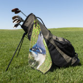 Northern Blue Jay Golfhandtuch (Gras)