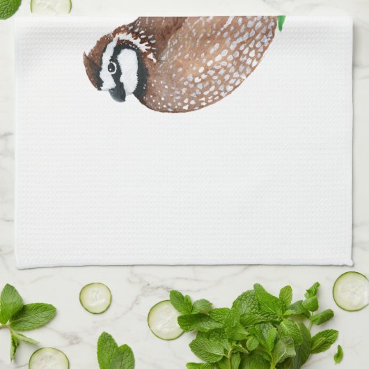 Northern Bobwhite Geschirrtuch (Gefaltet)