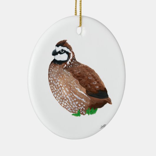 Northern Bobwhite Keramik Ornament (Rechts)