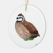 Northern Bobwhite Keramik Ornament (Links)