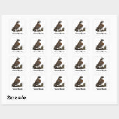 Northern Bobwhite Quadratischer Aufkleber (Blatt)