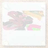  Northern Cardinal  autumn Glasuntersetzer (Rückseite)