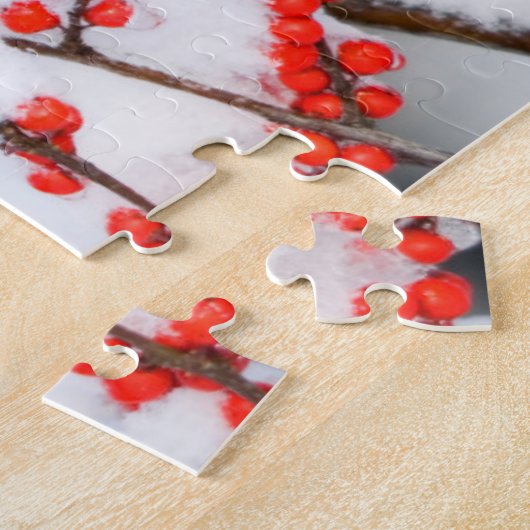 Northern Cardinal female on Common Winterberry Puzzle (Seite)