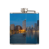 Northern Chicago Cityscape Flachmann (Rückseite)