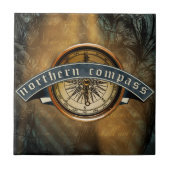 Northern Compass Keramik Tile Fliese (Vorderseite)